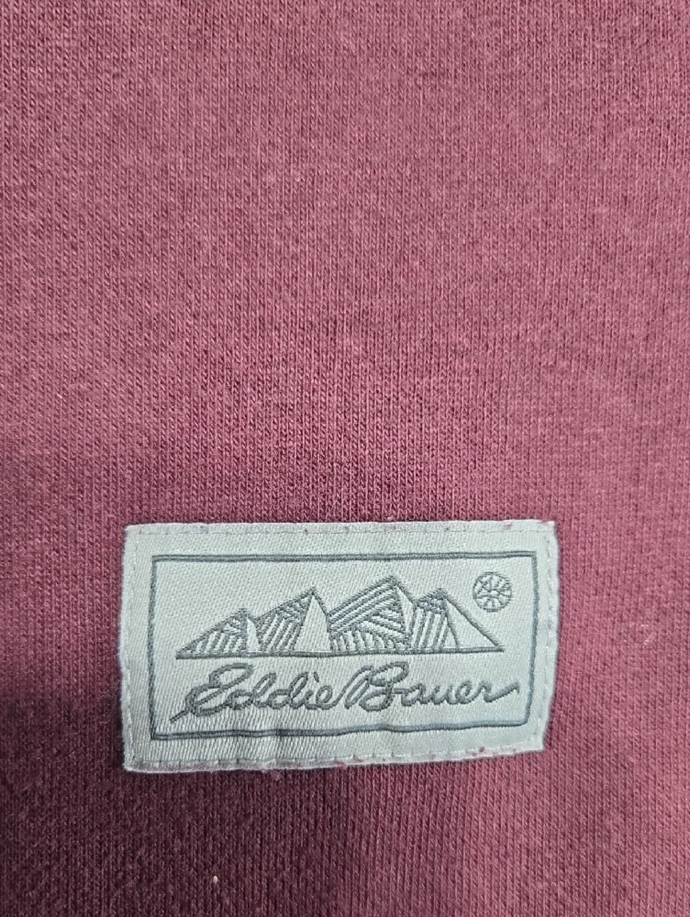 Vintage Eddie Bauer Men's Crewneck Sweatshirt Deep Burgundy - Picture 3 of 5
